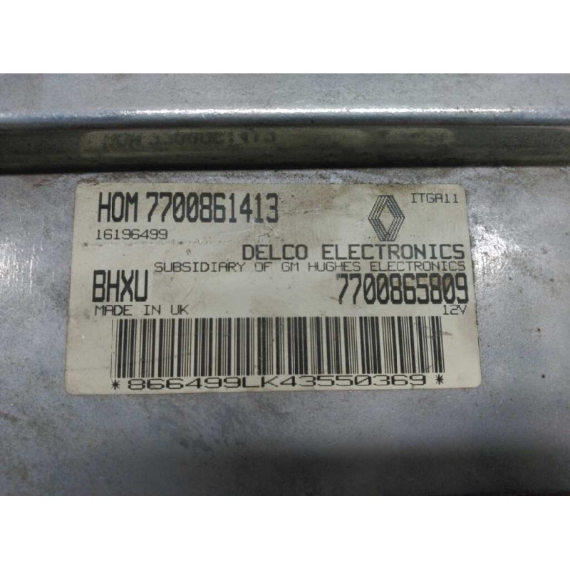 Recambio de centralita motor uce para renault 19 hatchback (b/c53) 19 txe referencia OEM IAM 7700861413 7700865809 3