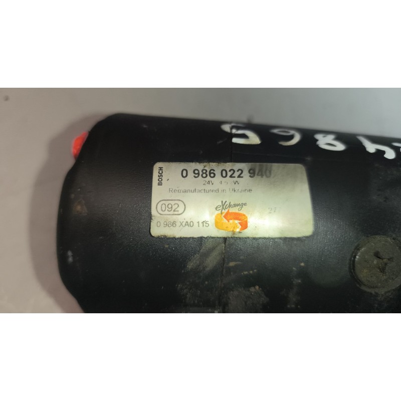 Recambio de motor arranque para iveco eurotech cursor (mh) 7.8 diesel referencia OEM IAM 0986022940 99432760 BOSCH - Blanco 2