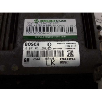 Recambio de centralita motor uce para opel astra h berlina cosmo referencia OEM IAM 12992628 0281011382 