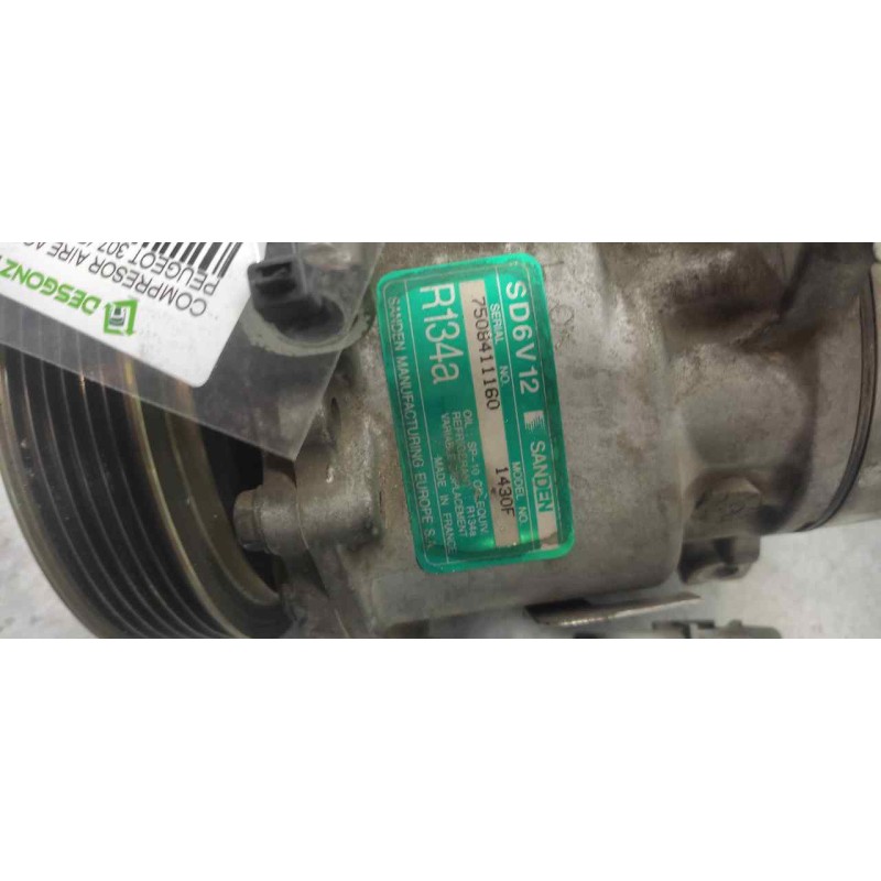 Recambio de compresor aire acondicionado para peugeot 307 (s1) 1.6 16v cat referencia OEM IAM 1430F 2