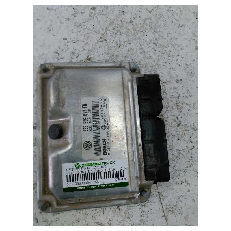 Recambio de centralita motor uce para seat leon (1m1) signo referencia OEM IAM 038906012FN 0281010686 