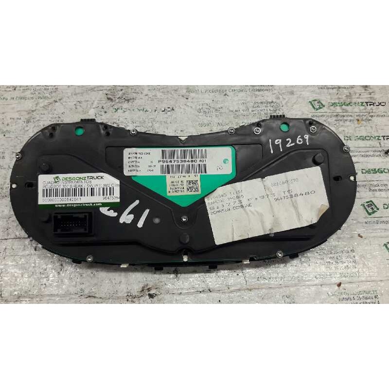 Recambio de cuadro instrumentos para peugeot 307 break / sw (s1) sw clim plus referencia OEM IAM 9647538480  