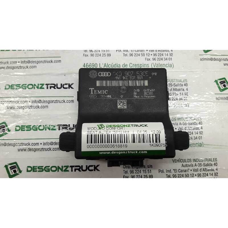 Recambio de modulo confort para seat altea (5p1) hot referencia OEM IAM 1K0907530E  