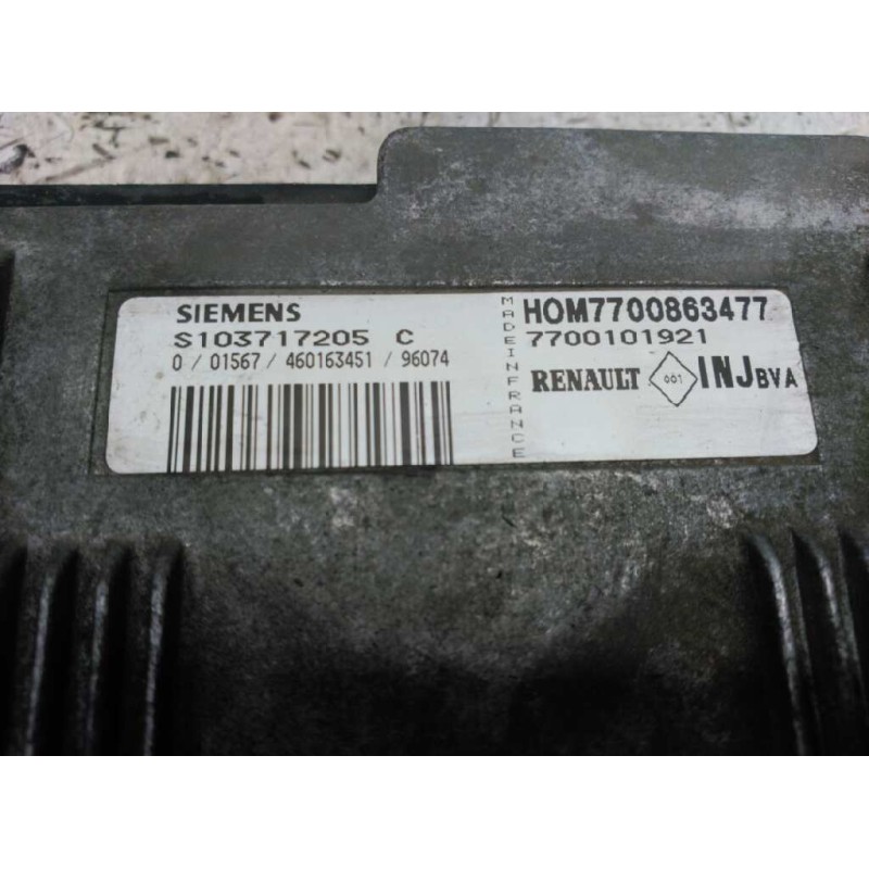 Recambio de centralita motor uce para renault laguna (b56) 2.0 cat referencia OEM IAM 7700863477 7700101921 S103717205 - Blanco 2