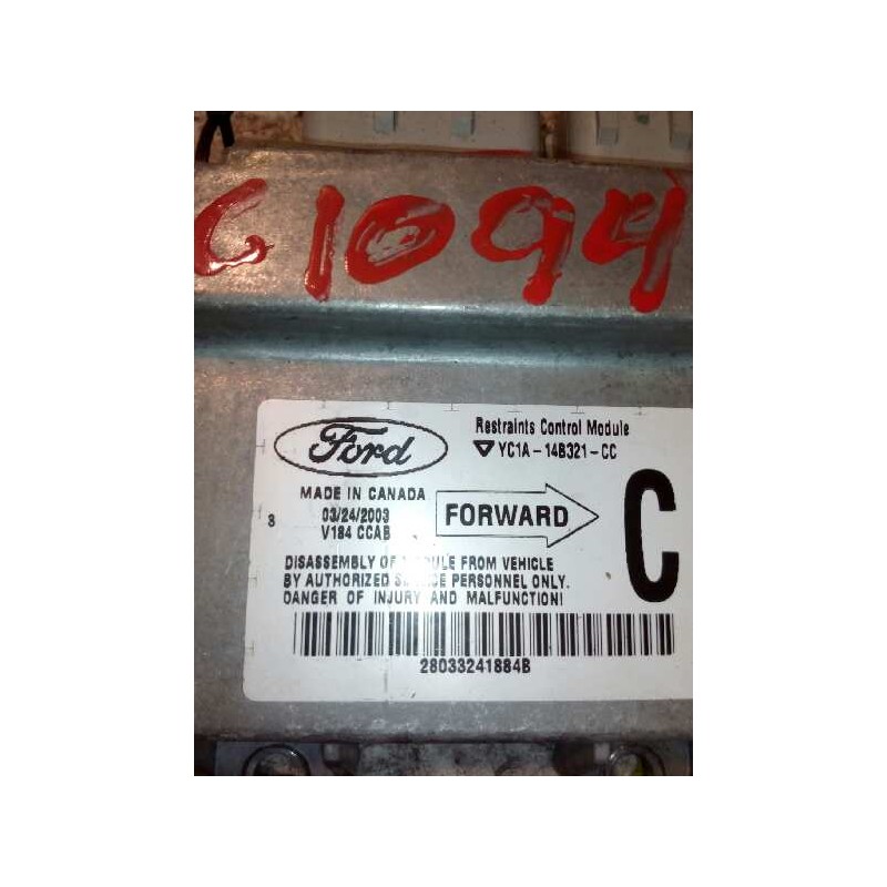 Recambio de modulo electronico para ford transit mod.2000 caja abierta ft 330 2.4 largo referencia OEM IAM YC1A14B321CC 28033241 - Naranja 2