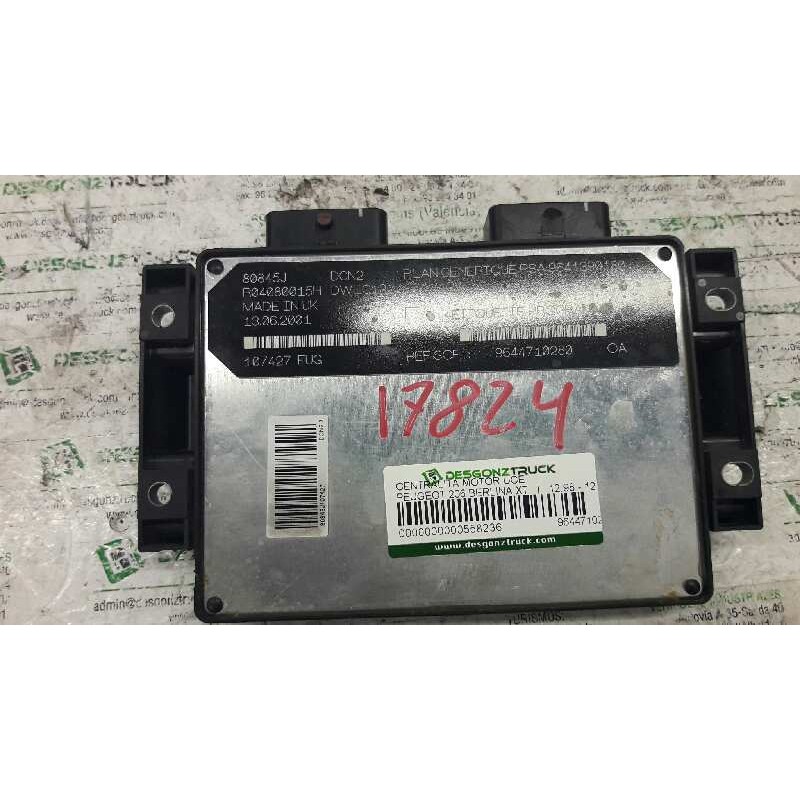 Recambio de centralita motor uce para peugeot 206 berlina xt referencia OEM IAM 9644710280 9641390180 