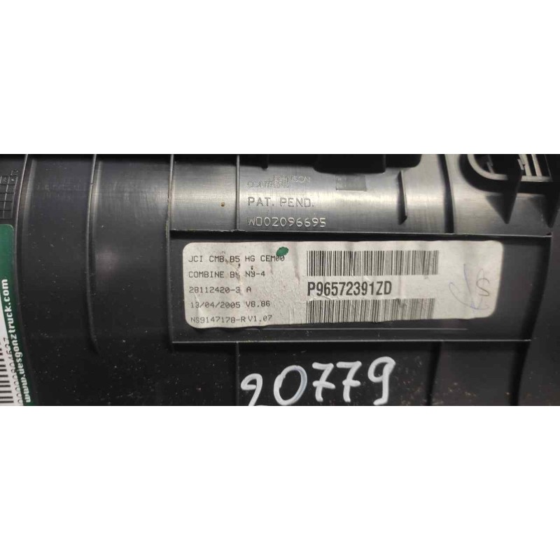 Recambio de cuadro instrumentos para citroën c4 coupe vts referencia OEM IAM  28112357 P96572391ZD - Negro 3