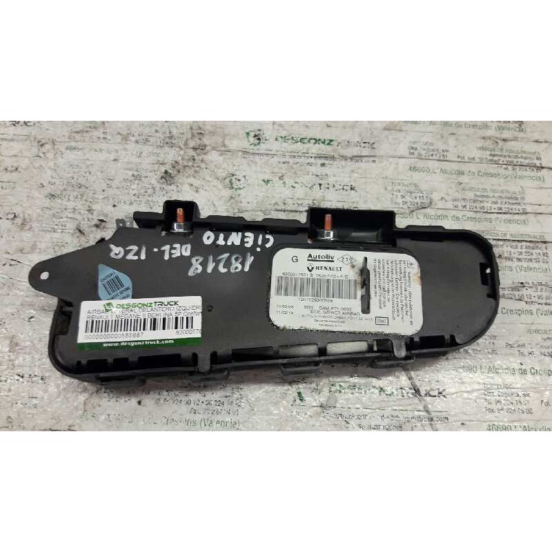 Recambio de airbag lateral delantero izquierdo para renault megane ii berlina 5p confort authentique referencia OEM IAM 82000778