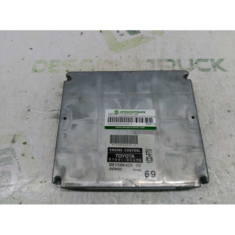 Recambio de centralita motor uce para toyota avensis wagon (t25) 2.0 d-4d executive referencia OEM IAM 89661-05690 DENSO 