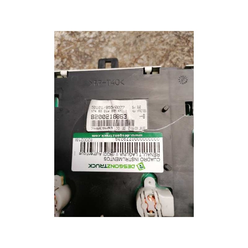Recambio de cuadro instrumentos para renault laguna ii (bg0) authentique referencia OEM IAM 8200218863B 501018550077 - Azul 3