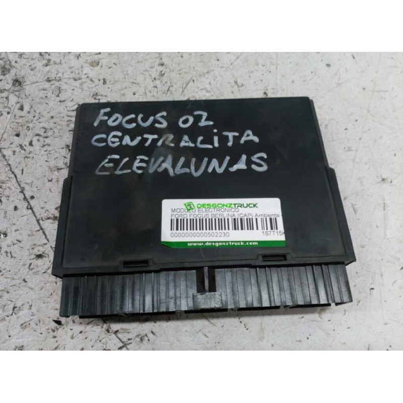 Recambio de modulo electronico para ford focus berlina (cak) 1.6 16v cat referencia OEM IAM 1S7T15K600FD 5WK48730F CENTRALITA CO