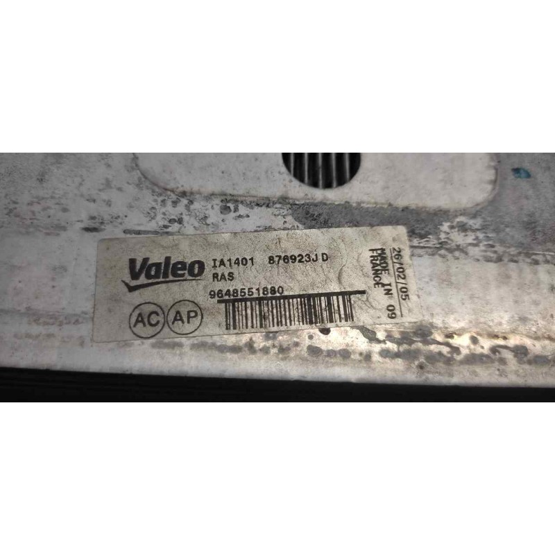 Recambio de intercooler para citroën c4 berlina 1.6 16v hdi referencia OEM IAM 9648551880 2
