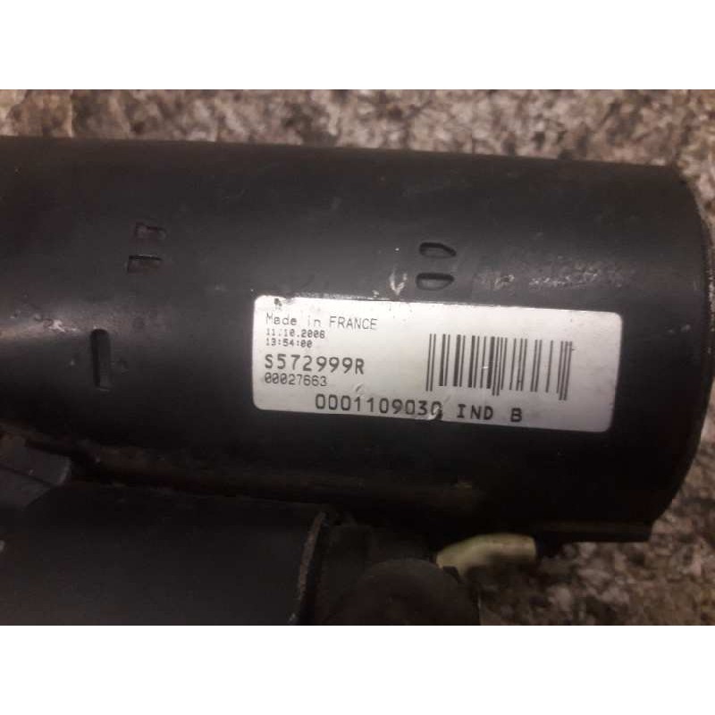 Recambio de motor arranque para fiat brava (182) td 100 el referencia OEM IAM S572999R 0001109030 9 DIENTES 4