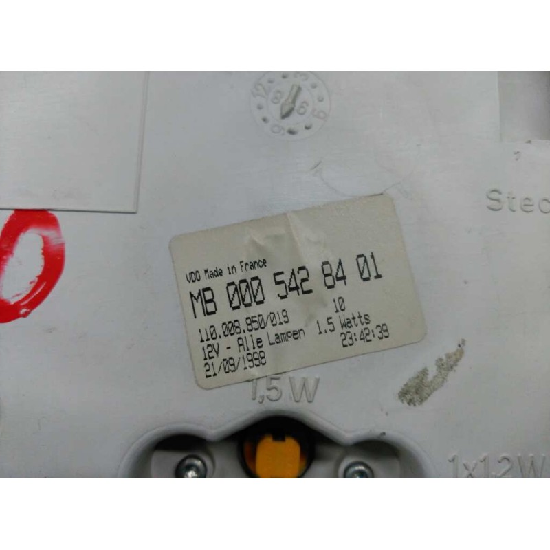 Recambio de cuadro instrumentos para mercedes-benz vito (w638) combi 110 d euro 2 (638.174) referencia OEM IAM MB0005428401 1100 - Blanco 4