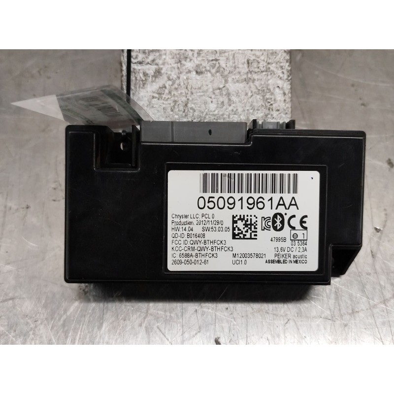 Recambio de modulo electronico para jeep compass (mk49) 2.2 crd referencia OEM IAM 05091961AA  