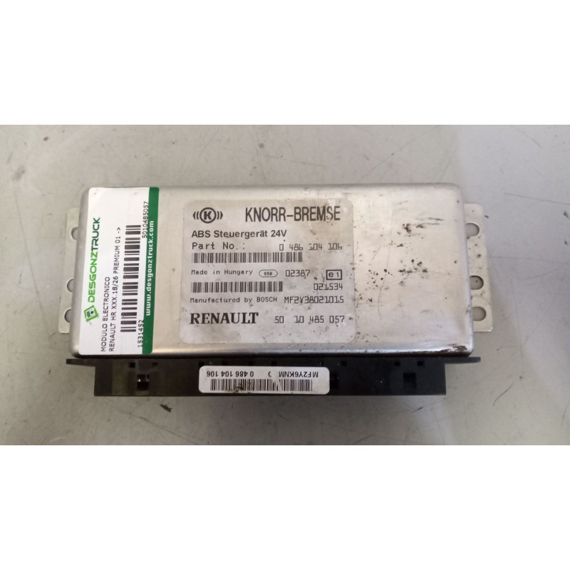 Recambio de modulo electronico para renault hr xxx.18/26 premium 01 referencia OEM IAM 5010485057 CENTRALITA ABS 0486104106