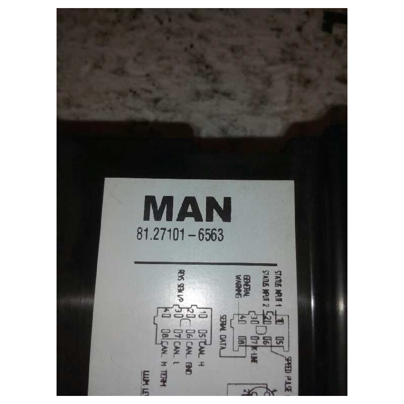 Recambio de tacografo para man l 2000 evolution l 2000 fg llc m (largura mediana) referencia OEM IAM 81271016563 SE5000 - Blanco 3