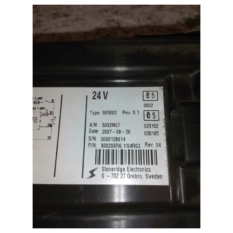 Recambio de tacografo para man l 2000 evolution l 2000 fg llc m (largura mediana) referencia OEM IAM 81271016563 SE5000 - Blanco 4