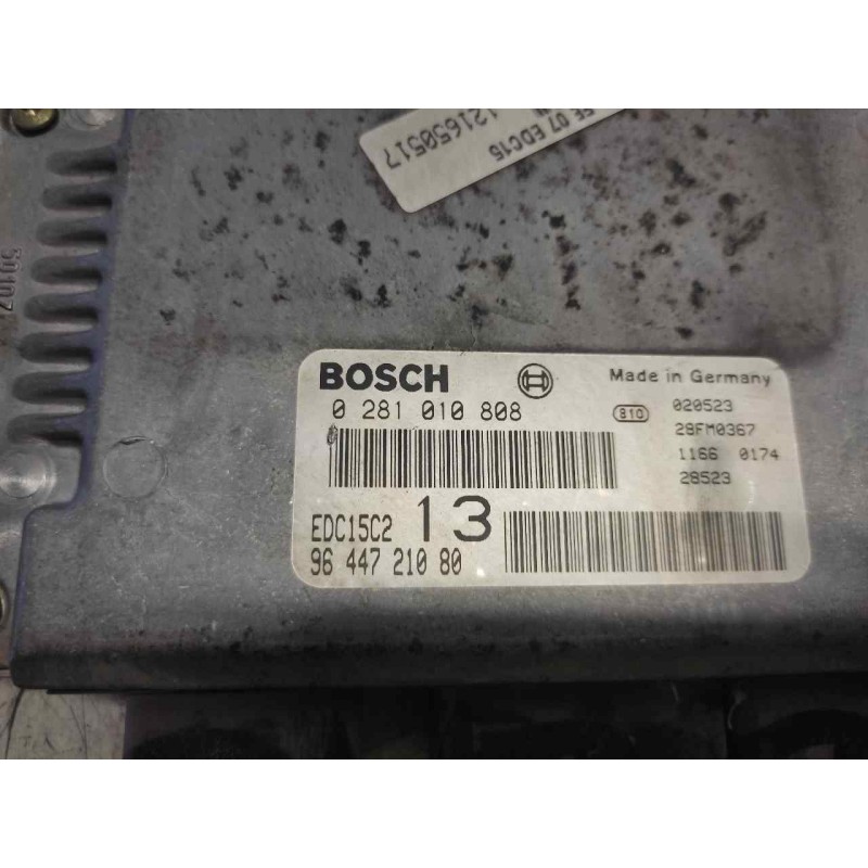 Recambio de centralita motor uce para citroën c5 berlina 2.0 hdi sx referencia OEM IAM 0281010808 9644721080 28FM0367 - Azul 2