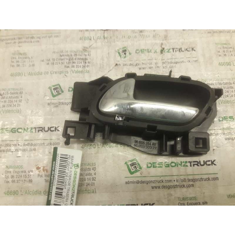 Recambio de maneta interior trasera izquierda para peugeot 308 confort referencia OEM IAM 9660525480 9685950377 