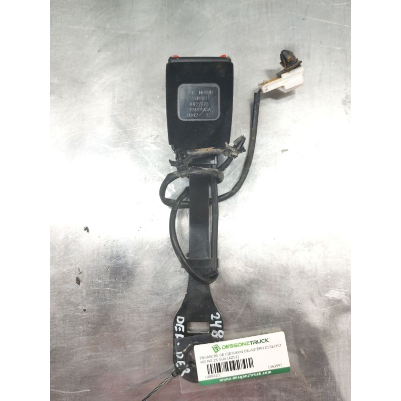 Recambio de enganche de cinturon delantero derecho para mg zs suv (azs1) 1.5 vti referencia OEM IAM 1043595  1PA05
