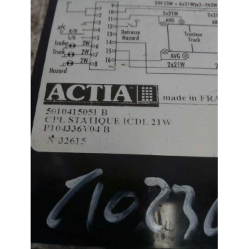 Recambio de modulo electronico para renault premium distribution fas 4x2 cabina larga referencia OEM IAM 5010415051B P104336V04 