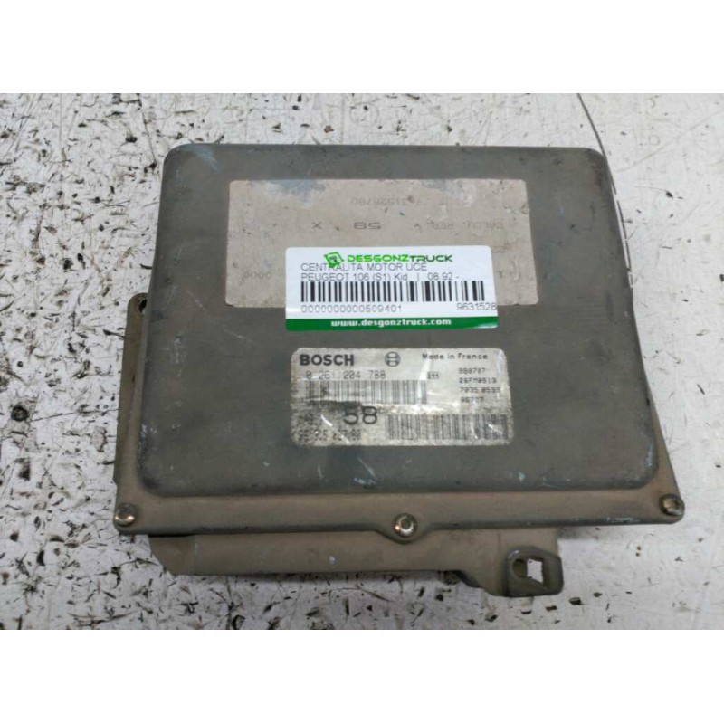 Recambio de centralita motor uce para peugeot 106 (s1) kid referencia OEM IAM 9631528780 0261204788 980707