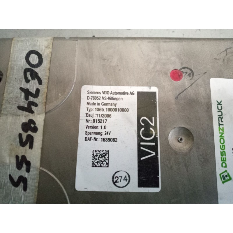 Recambio de modulo electronico para daf serie xf105.460 12.9 diesel referencia OEM IAM 1639082  version:1.0 4