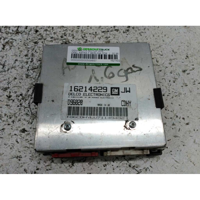 Recambio de centralita motor uce para opel astra f berlina cdx referencia OEM IAM 16214229 D96020 86CDHYLU71149492