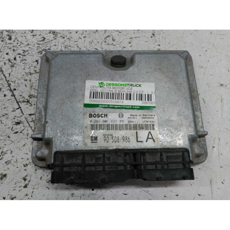 Recambio de centralita motor uce para opel vectra b berlina 2.0 dti referencia OEM IAM 0281001633  