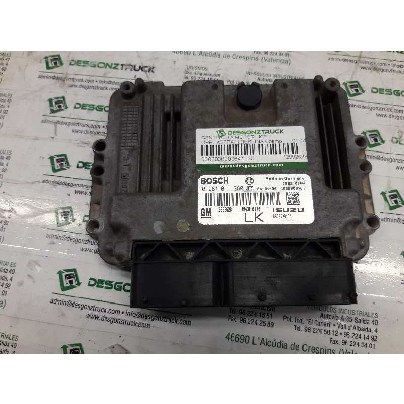 Recambio de centralita motor uce para opel astra h berlina cosmo referencia OEM IAM 12992628 0281011382 