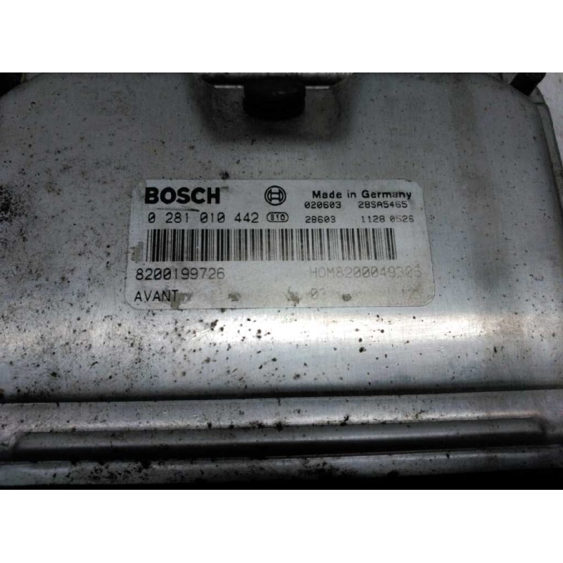 Recambio de centralita motor uce para renault scenic (ja..) 1.9 dti diesel referencia OEM IAM 8200199726 8200049306 0281010442 - Gris 4