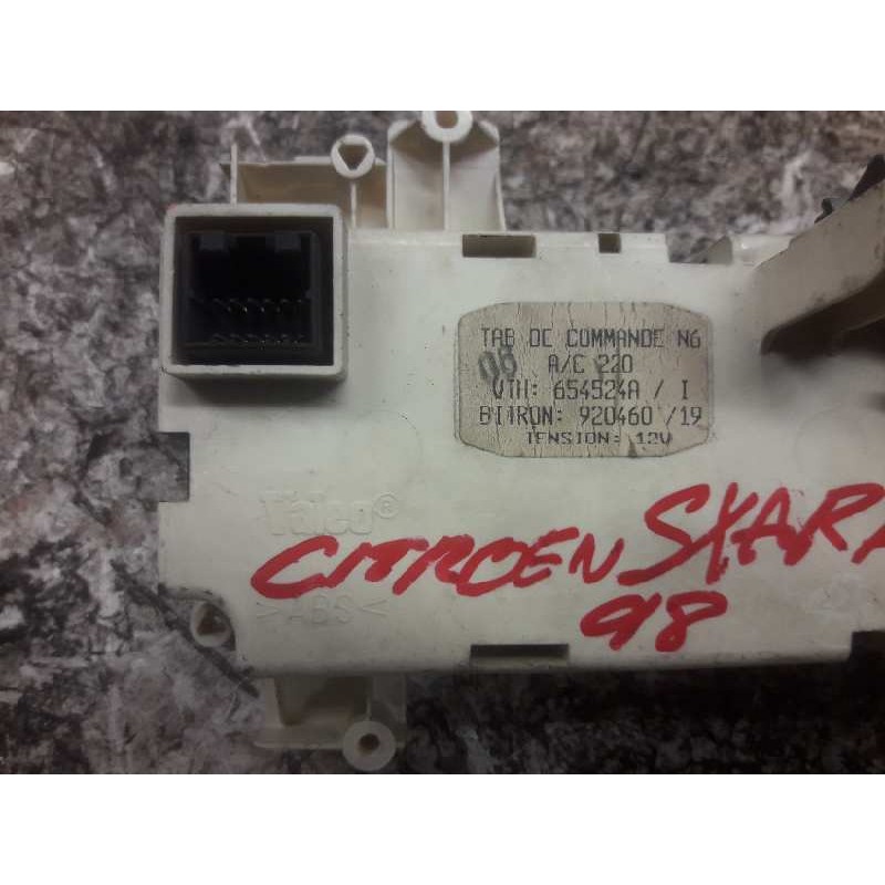 Recambio de mando calefaccion / aire acondicionado para citroën xsara berlina 1.6 attraction referencia OEM IAM 654524A 92046019 3
