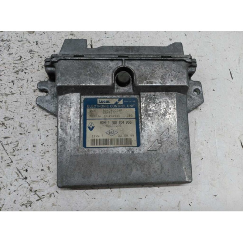 Recambio de centralita motor uce para renault clio ii fase i (b/cbo) 1.9 diesel referencia OEM IAM 77001041956 80761H 7700111205 - Blanco 2