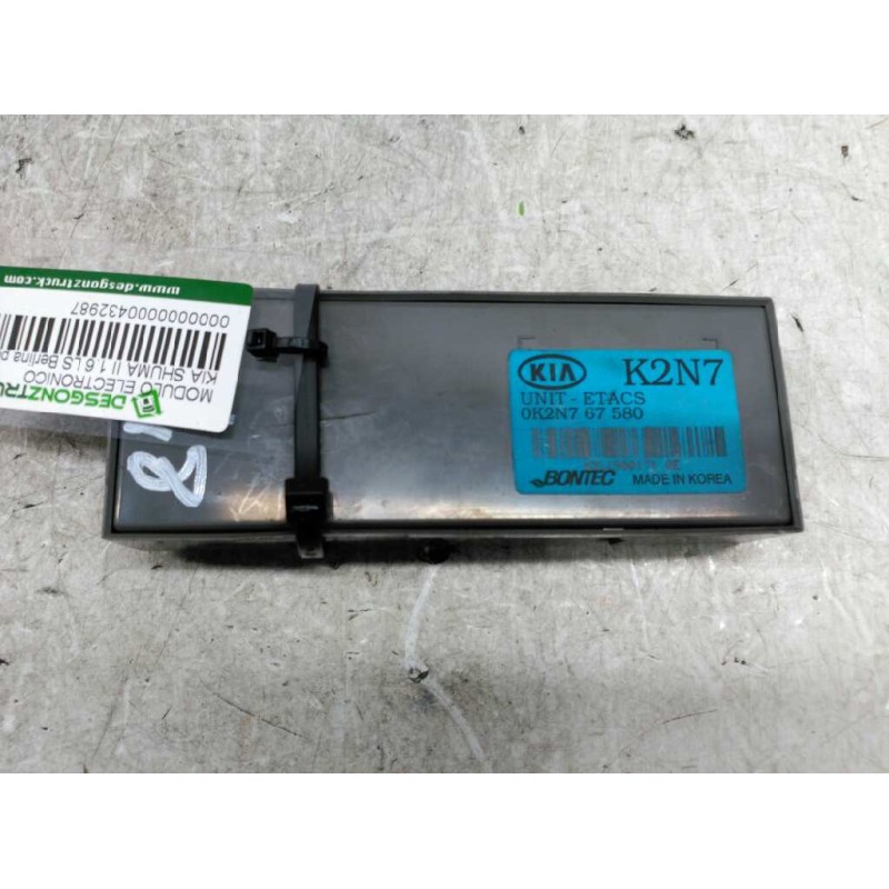 Recambio de modulo electronico para kia shuma ii 1.6 ls berlina portón referencia OEM IAM OK2N767580  