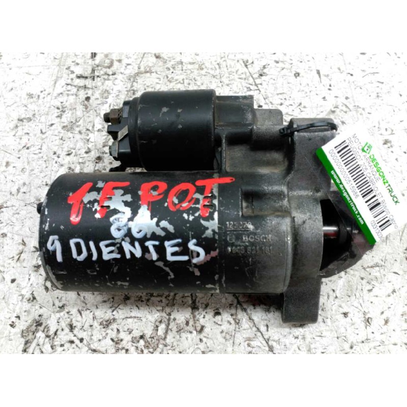 Recambio de motor arranque para peugeot 205 cabriolet básico cabrio referencia OEM IAM 0331303095595 9 DIENTES BOSCH