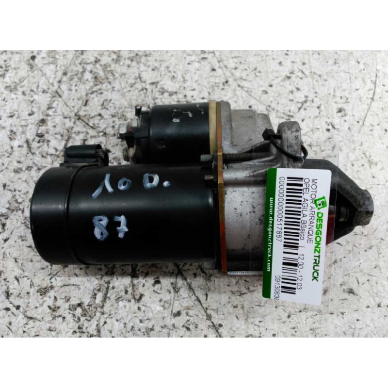 Recambio de motor arranque para opel agila básico referencia OEM IAM 09130838 VALEO 10 D