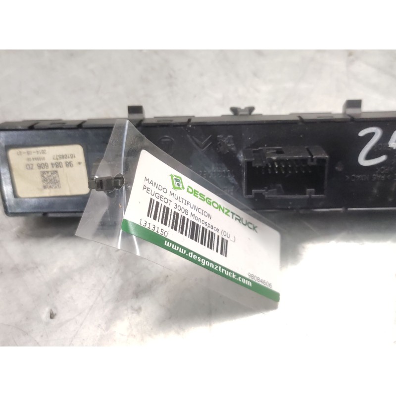Recambio de mando multifuncion para peugeot 3008 i monospace (0u_) 1.6 hdi referencia OEM IAM 98084606 2