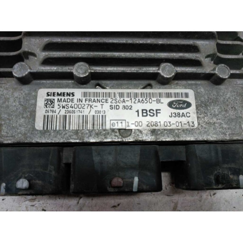 Recambio de centralita motor uce para ford fiesta (cbk) ambiente referencia OEM IAM 5WS40027KT 1002081030113 2S6A12A65087 - Azul 2