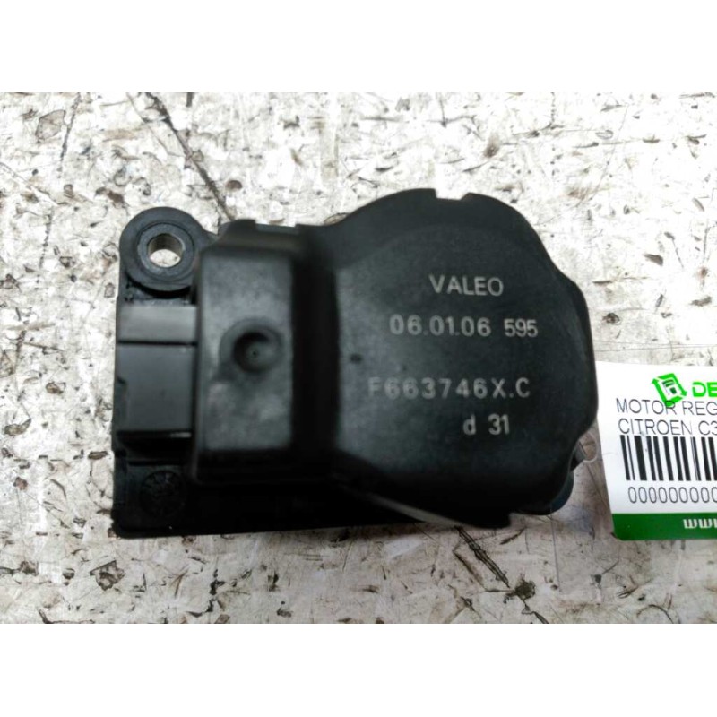 Recambio de motor regulador climatizacion para citroën c3 1.4 sx referencia OEM IAM F663746XC  