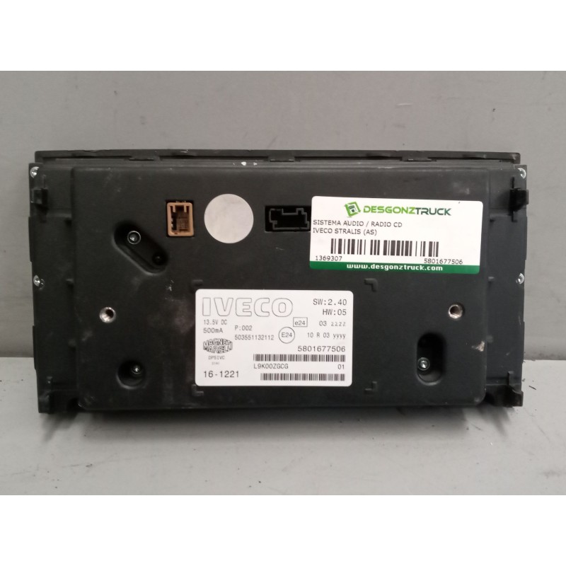 Recambio de sistema audio / radio cd para iveco stralis (as) 12.9 diesel referencia OEM IAM 5801677506 2
