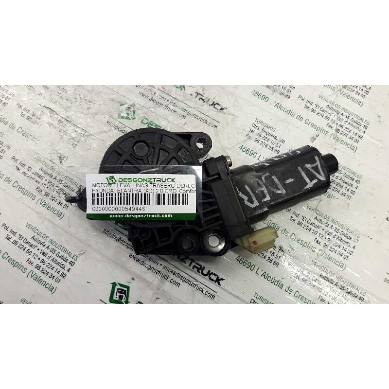 Recambio de motor elevalunas trasero derecho para hyundai elantra (xd) 2.0 crdi comfort (5-ptas.) referencia OEM IAM - Verde