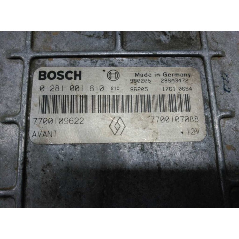 Recambio de centralita motor uce para renault megane i berlina hatchback (ba0) 1.9 dti diesel cat referencia OEM IAM 7700107088 - Verde 4