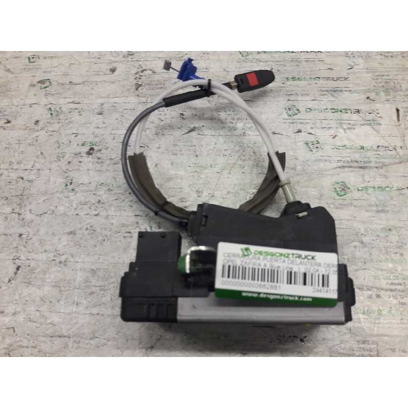 Recambio de cerradura puerta delantera derecha para opel zafira a blue line referencia OEM IAM 24414117  