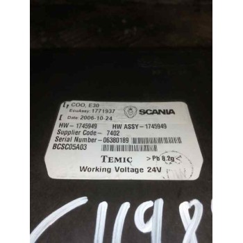 Recambio de modulo electronico para scania serie p/g/r (c-clase) 12.7 diesel referencia OEM IAM 1771937 1745949 