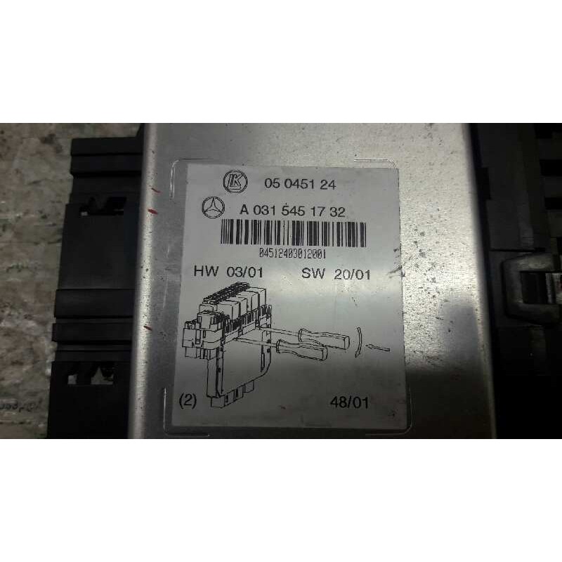 Recambio de caja reles / fusibles para mercedes-benz clase s (w220) berlina 320 cdi (220.026) referencia OEM IAM A0315451732 3