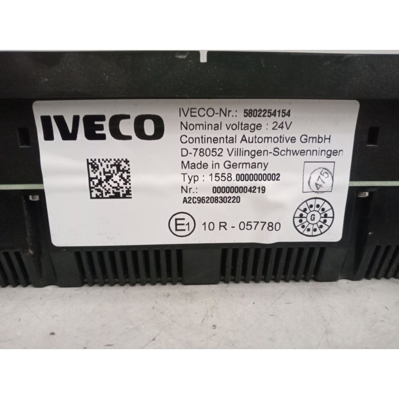 Recambio de cuadro instrumentos para iveco stralis (as) 12.9 diesel referencia OEM IAM 5802254154 2