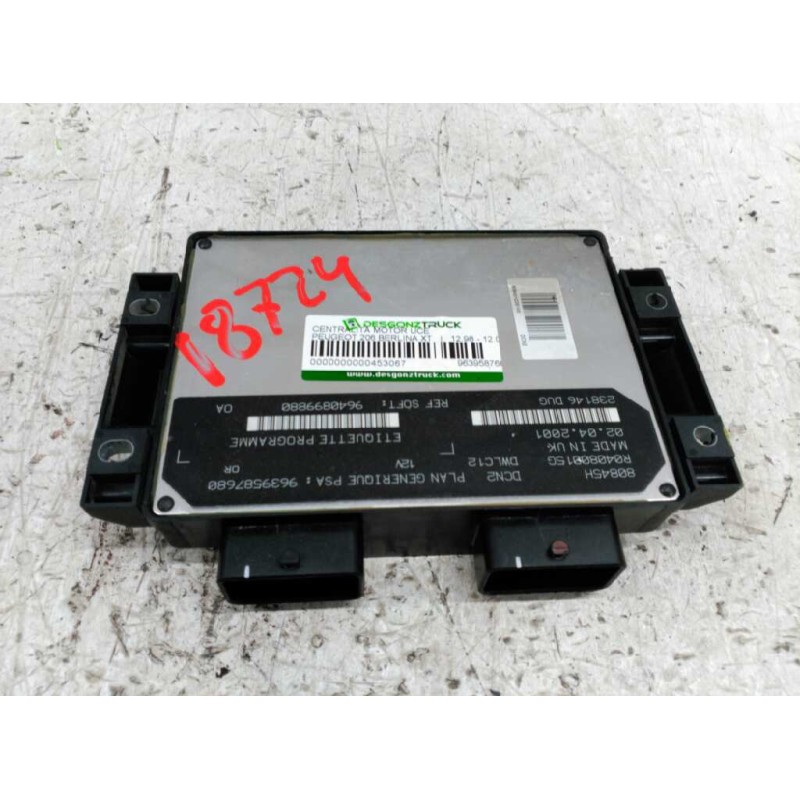 Recambio de centralita motor uce para peugeot 206 berlina xt referencia OEM IAM 9639587680  