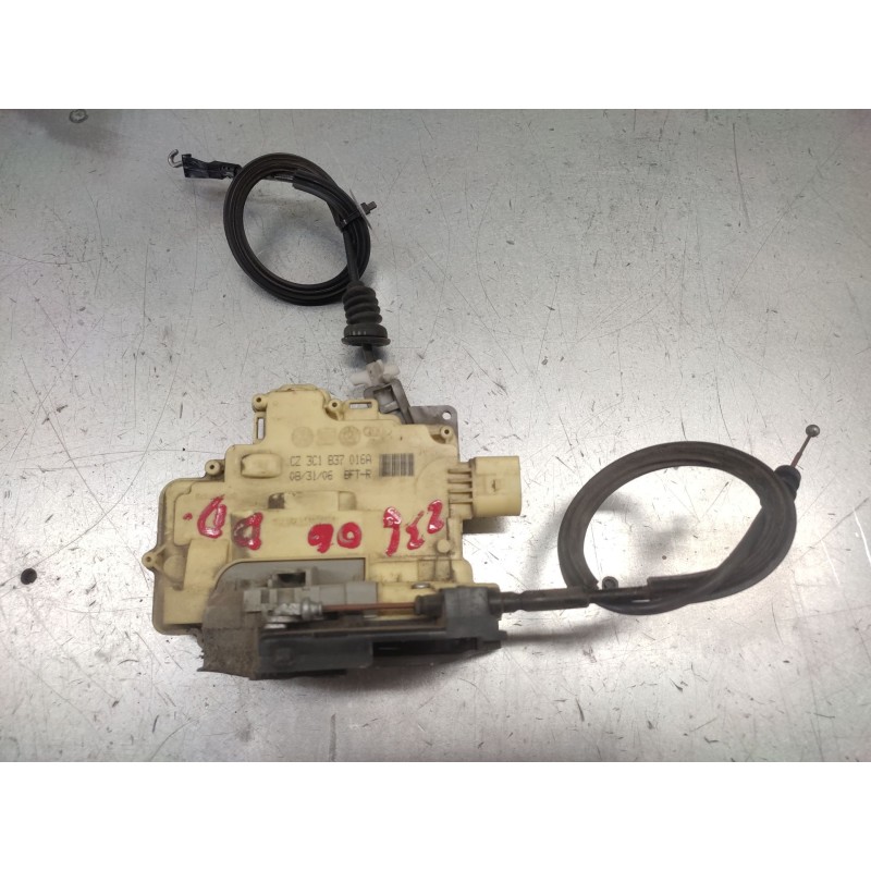 Recambio de cerradura puerta delantera derecha para volkswagen passat berlina (3c2) advance referencia OEM IAM 3C1837016A  7 PIN - Negro 3