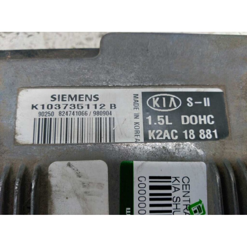 Recambio de centralita motor uce para kia shuma 1.5 cat referencia OEM IAM 824741066 18881 103735112B - Gris 2